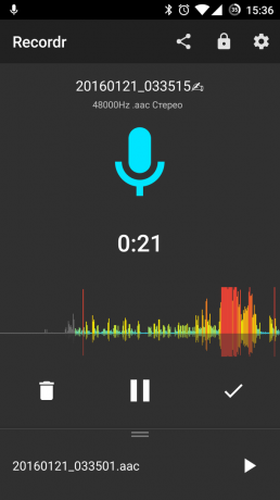 Høy kvalitet diktafon for Android
