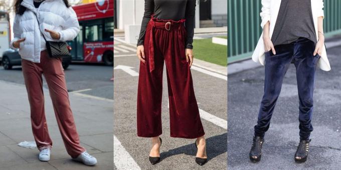 Sommer salg av klær og sko for kvinner: Løse bukser Velour