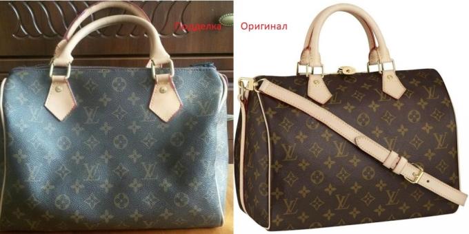 Originale og falske Louis Vuitton vesker: