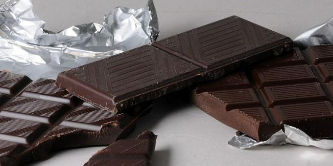 Hvilke matvarer inneholder magnesium: mørk sjokolade