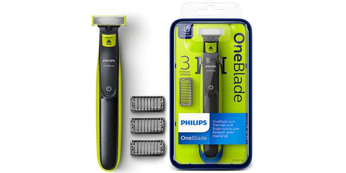 Pris per dag: Philips OneBlade trimmer for 1592 rubler