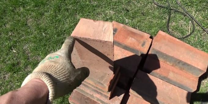Hvordan lage en tandoor med egne hender: Fil murstein for andre rad