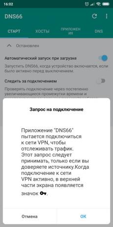 DNS66: Request tilkobling