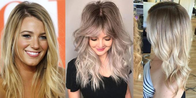 Fasjonable hårfarge 2019: dirty blond