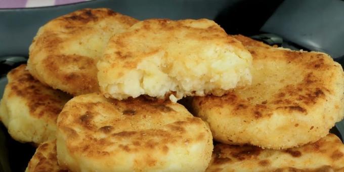 Hvordan lage potetkaker med ost