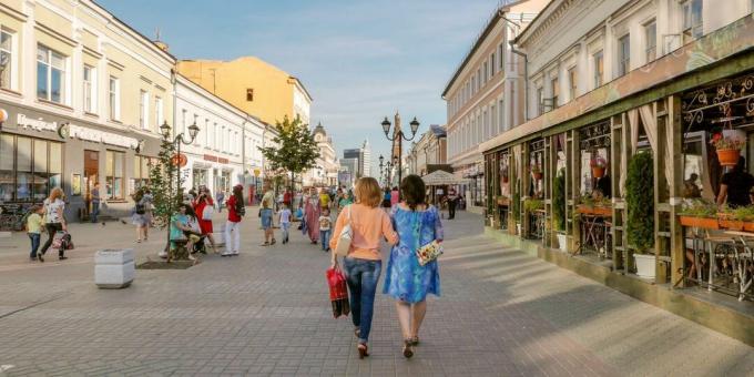 Hvor skal man reise i Kazan: Bauman street