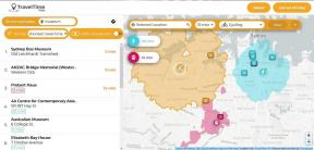 Gangtid Maps-tjenesten kan hjelpe deg med å finne nærliggende steder av interesse