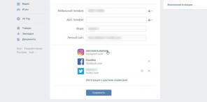Hvordan binde Instagram til Facebook, "VKontakte"