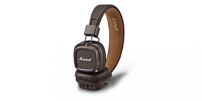god Bluetooth-headset Marshall Major II med en kontakt for lydkabel