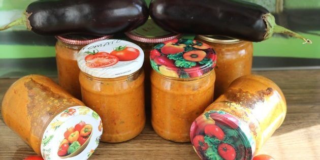 Aubergine: Caviar fra stekt aubergine med tomater, gulrøtter og paprika