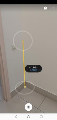 Google Mål - søknad om måling av objekter via smarttelefon kamera