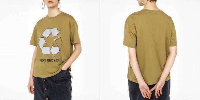 T-skjorter med trykk: med en påminnelse om å ta vare på planeten
