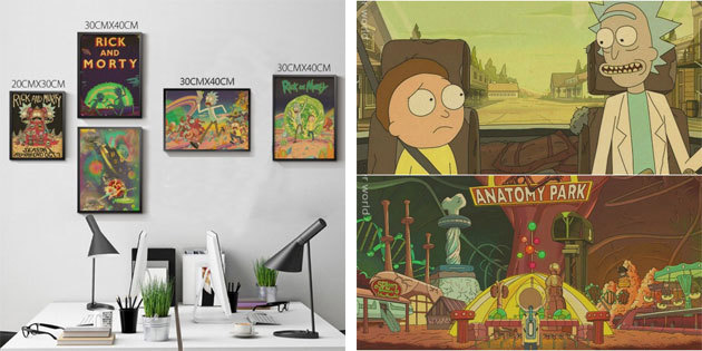 Poster "Rick og Morty"