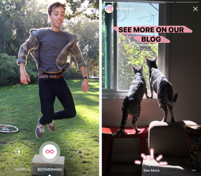 Oppdatering Instagram: Mode "Boomerang"