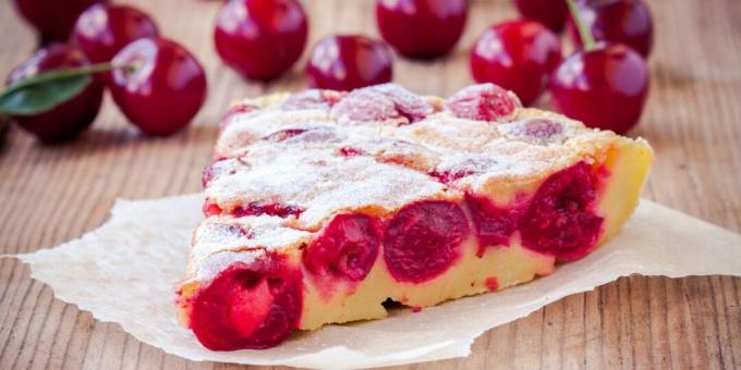 Klassisk clafoutis med kirsebær