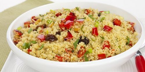 oppskrifter for vegetarianere: couscous med grønnsaker