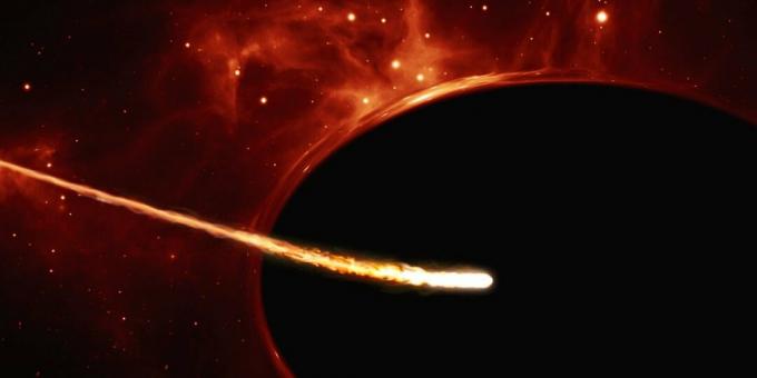 Supermassivt svart hull spaghettiserer en sollignende stjerne