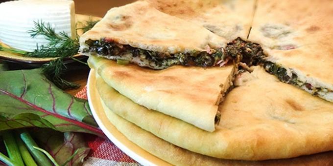 Oppskrifter: Ossetian pies med ost og bete topper
