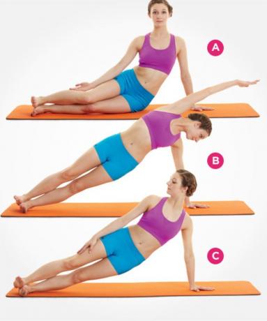 øvelser av Pilates for en flat mage dynamisk side bar