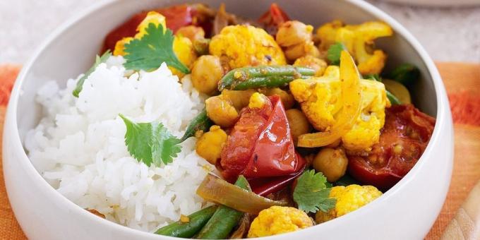 Oppskrifter med kikerter: Vegetabilsk curry med kikerter