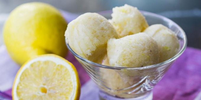 Retter med Lemon: Lemon og banan sorbet