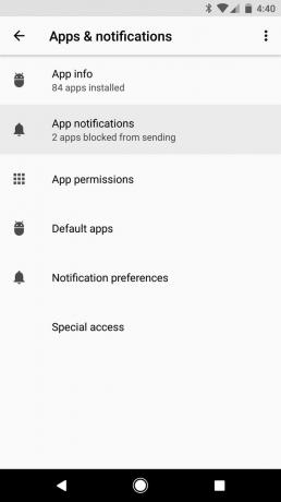 Android O: uleste meldinger