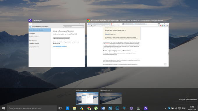 Task visningsmodus i Windows 10
