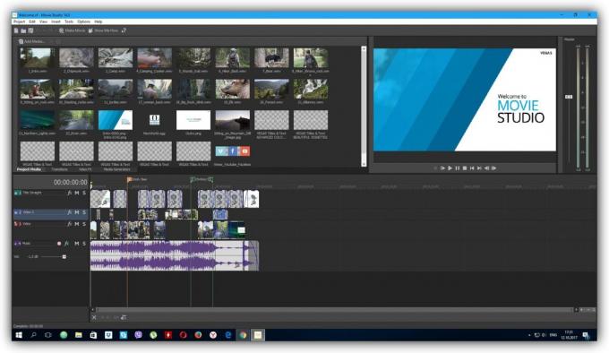 Program for videoredigering: VEGAS Movie Studio