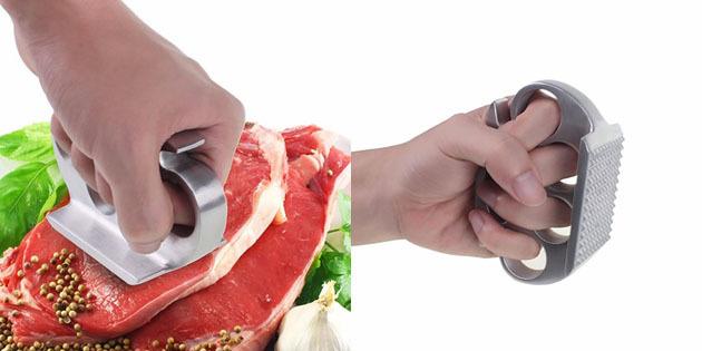 Kjøtt tenderizer i form av messing knuckles