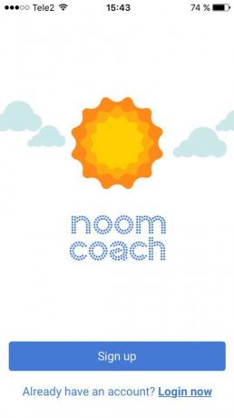 Noom Coach: hovedskjermen