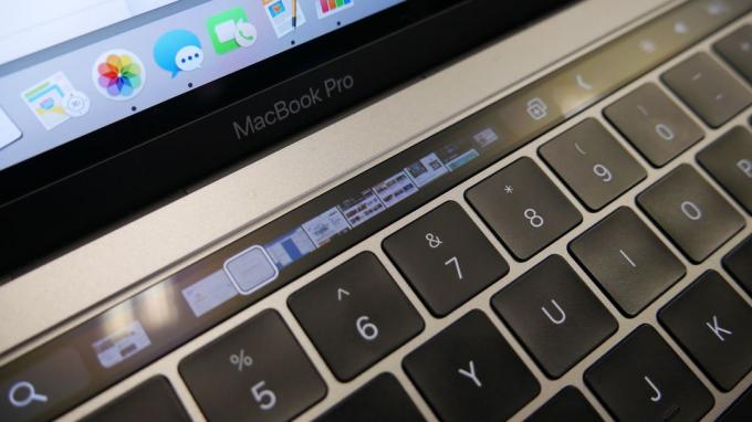 Touch Bar: Arbeid med faner