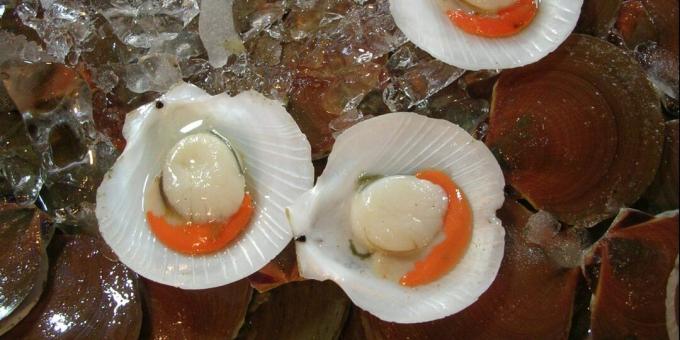Matvarer som inneholder jern: østers, blåskjell og annen skalldyr