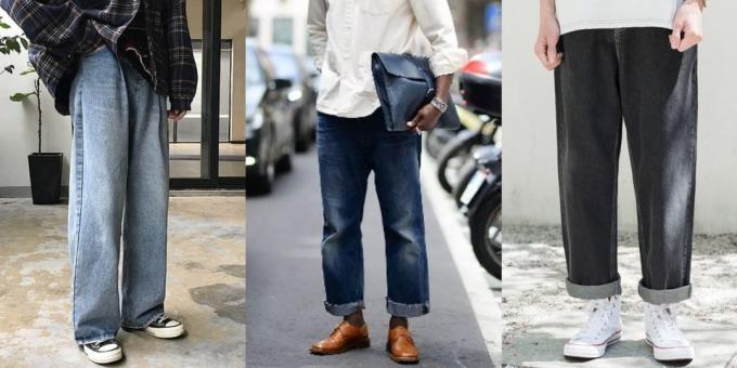 Brede rette jeans for menn - 2019/2020