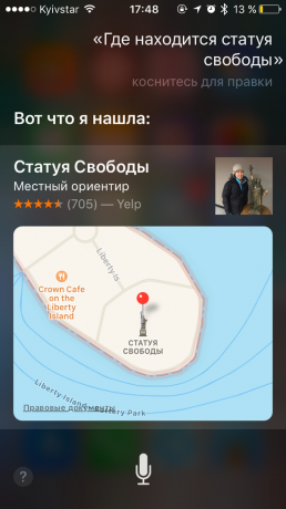 Siri kommando: navigasjon