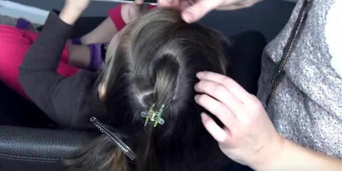 Nye frisyrer for jenter: Del håret