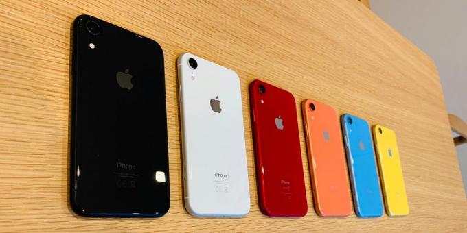Oversikt iPhone XR: farge