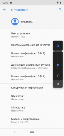 Gjennomgang av Nokia 6.1 Plus: Systeminformasjon