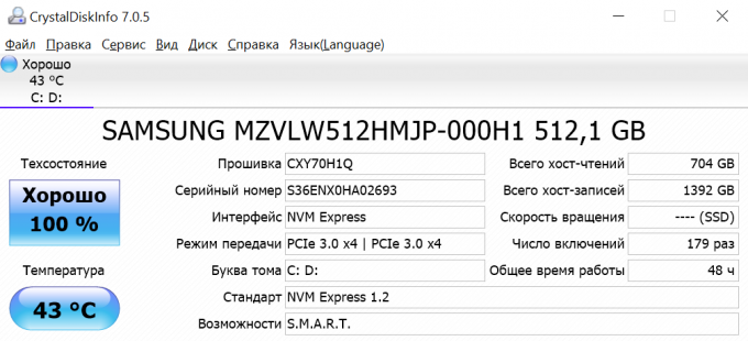 HP Spectre X360: evaluering av SSD