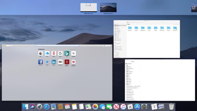 Konfigurer på Mac virtuelle skrivebord