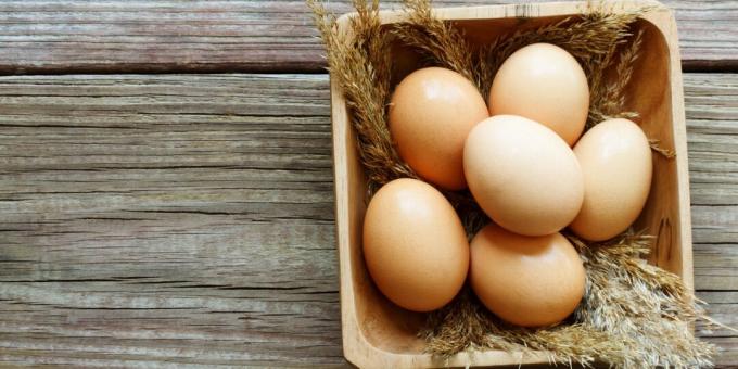 Matvarer som inneholder jod: egg