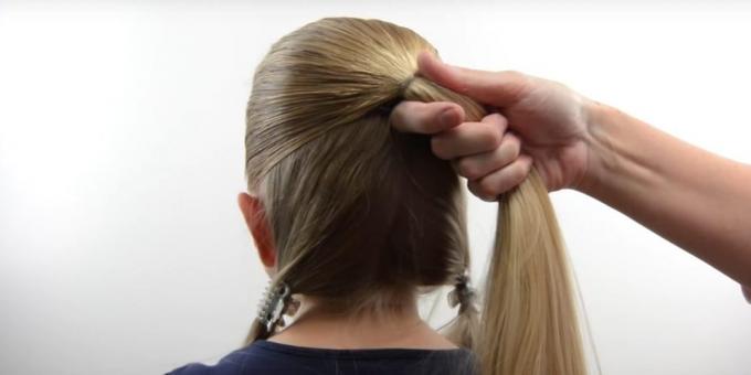 Nye frisyrer for jenter: Del håret