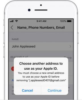 Hvordan endre Apple-ID med en tredjeparts e-postadresse på domenet icloud.com
