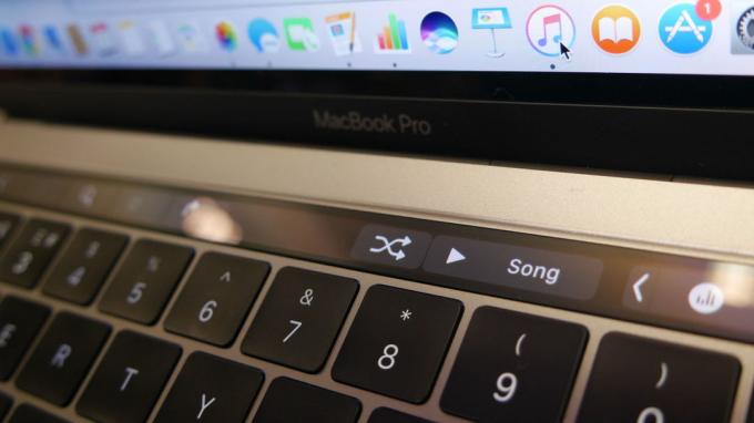 Touch Bar: spille musikk