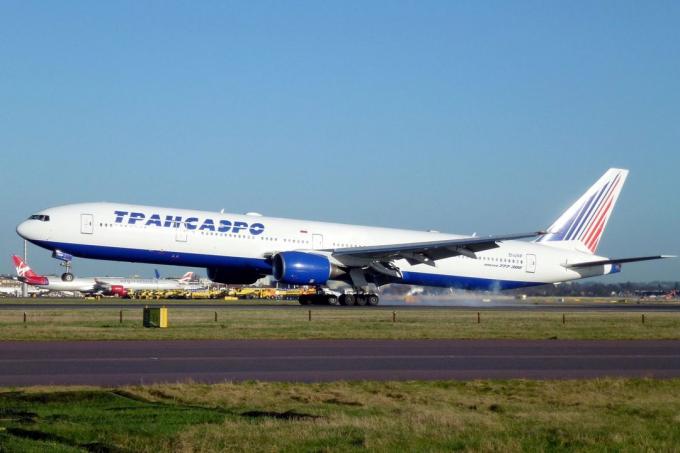 Boeing 777-300 fra selskapet "Transaero"