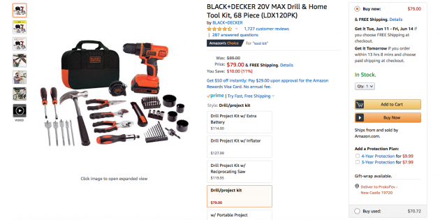 Black & Decker verktøysett