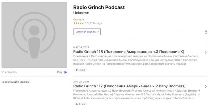 Interessante podcaster: Radio Grinch