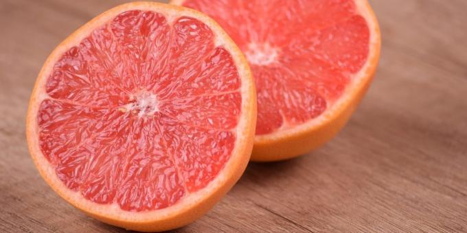 anvendbare frukt og bær: grapefrukt