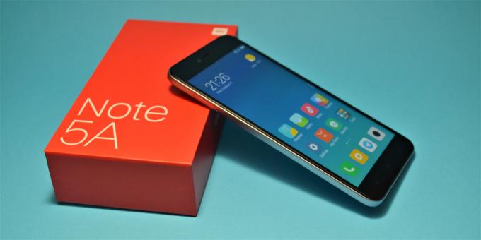 Oversikt Xiaomi redmi Note 5a - et budsjett smarttelefon som kan skyte