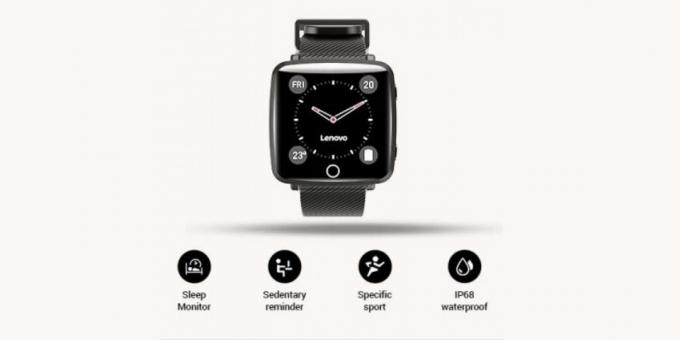 Smartwatch Lenovo Carme med en klassisk dial