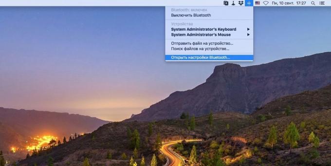 System MacOS innstillinger: Bluetooth-innstillinger